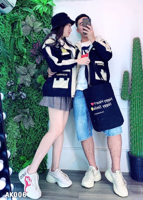 🌵 𝐓𝐡𝐞𝐔𝐥𝐳𝐳𝐚𝐧𝐠 🌵 006 Áo Khoác Kaki06 Đen-Kem Hàng XK 2 Lớp Cao Cấp. Bomber Jacket Unisex Bán Sỉ | BigBuy360 - bigbuy360.vn