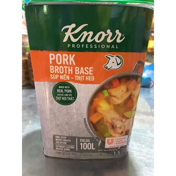 súp nền thịt heo knorr