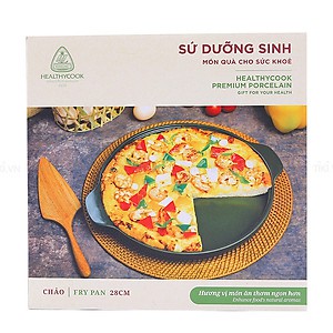 Chảo Nướng, Chiên, Xào Sứ Dưỡng Sinh, Nắp ngẫu nhiên Healthy Cook bởi Minh Long 1, Viet Nam