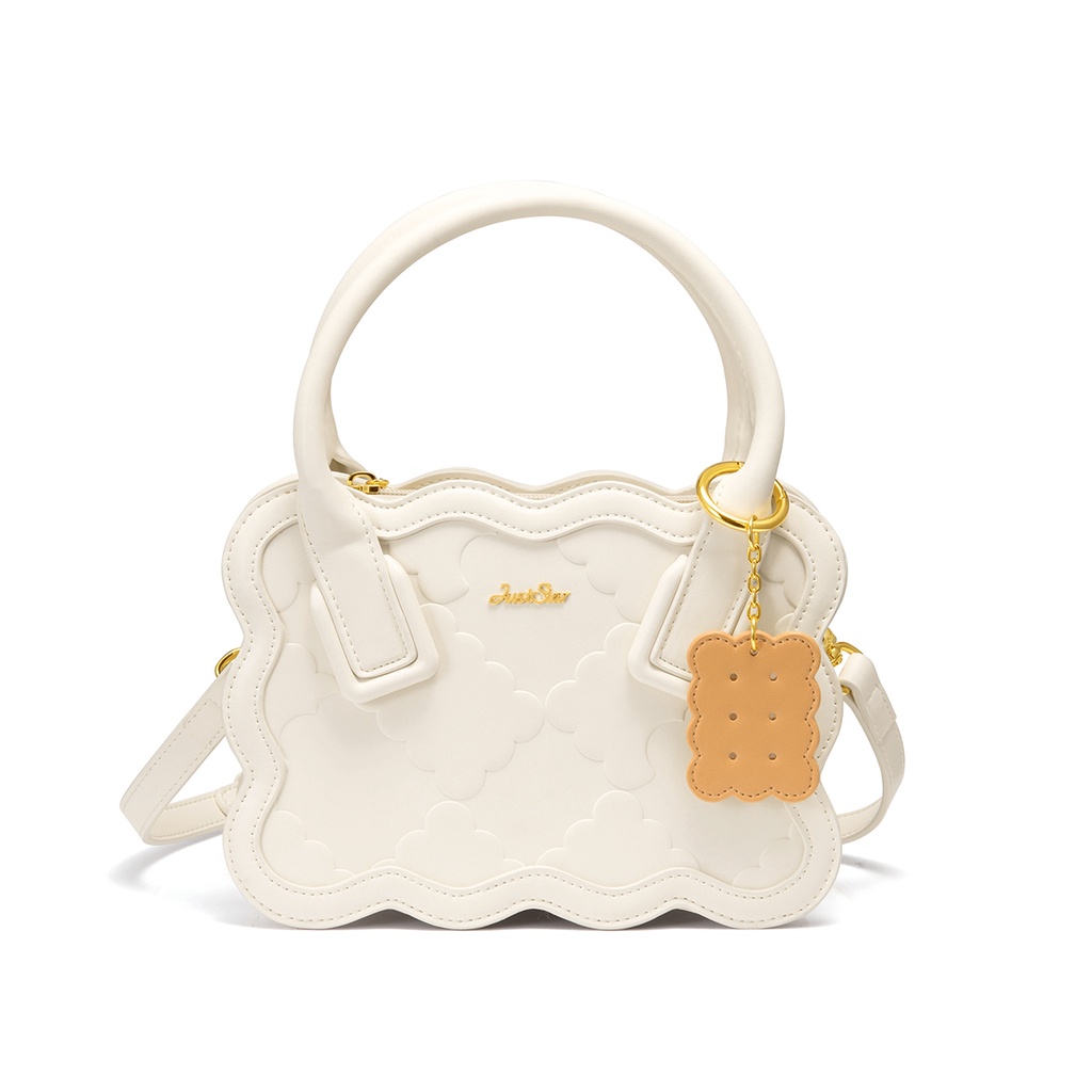 Túi xách nữ đẹp Just Star dễ thương thời trang phom chữ nhật charm bánh quy ViAnh Store 172898
