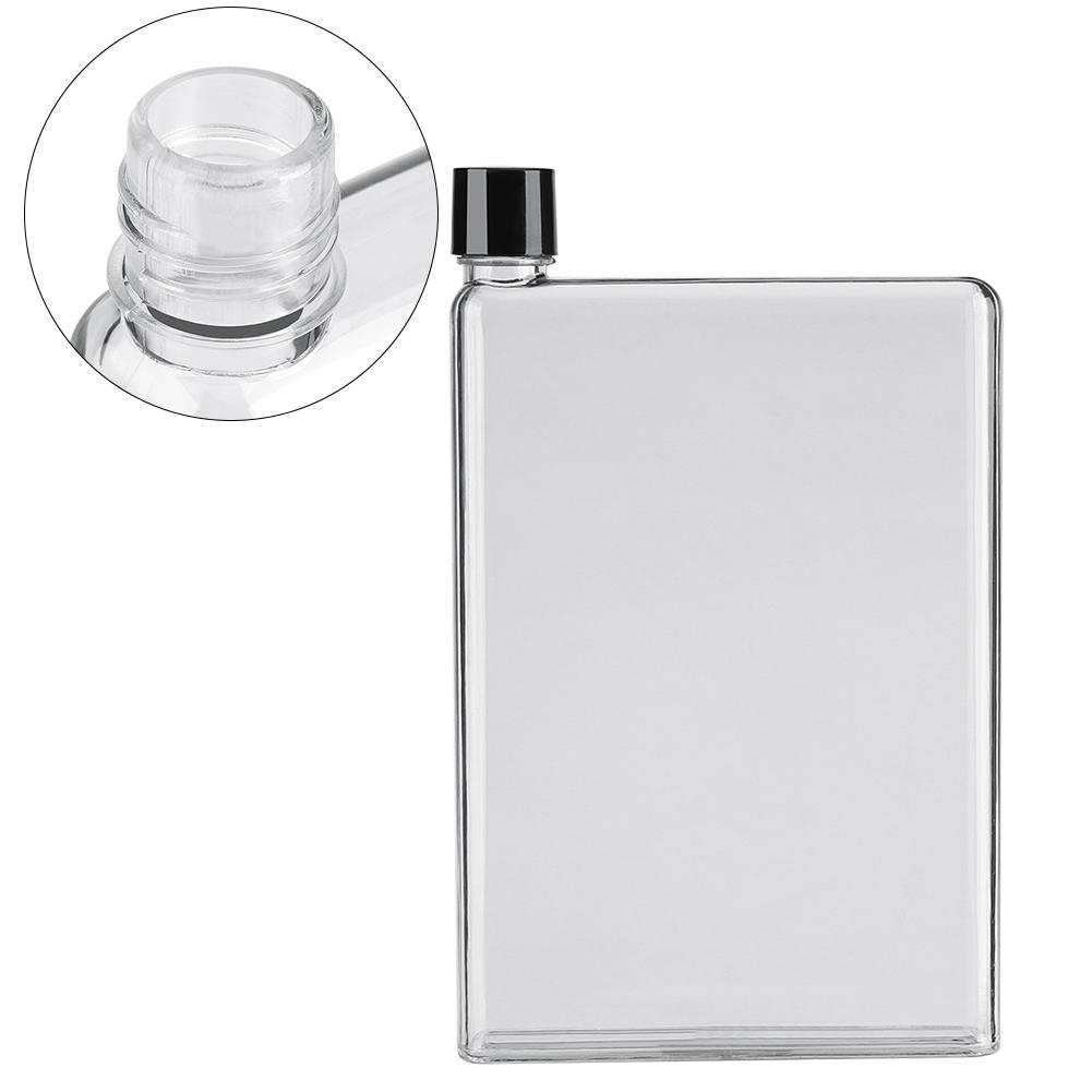 Bình nước dạng A5 trong suốt có nắp 750ml chống tràn bằng nhựa cầm tay đơn giản chơi thể thao