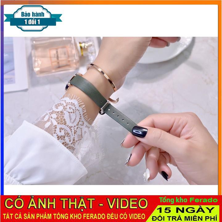 [ xả kho ] Đồng hồ nữ DouKou 71720 dây da cao cấp mặt tròn