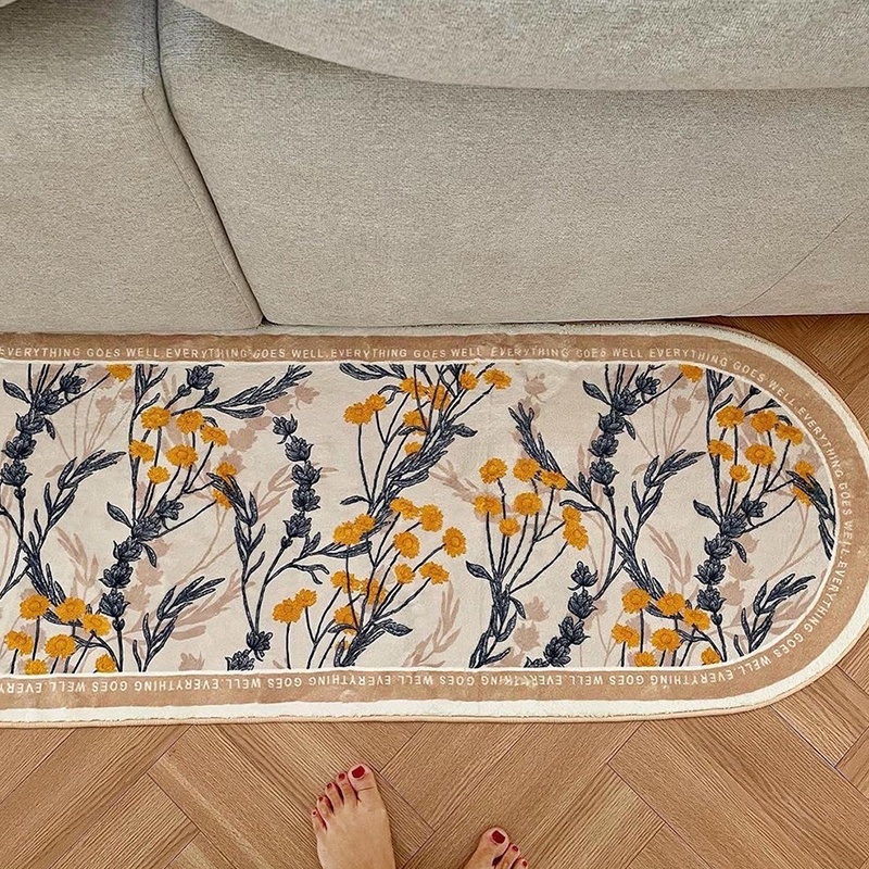 THẢM CHÂN GIƯỜNG | THẢM TRẢI SÀN, CHÂN GIƯỜNG 120X50CM LÔNG MỀM MẠI MÀU SẮC VINTAGE