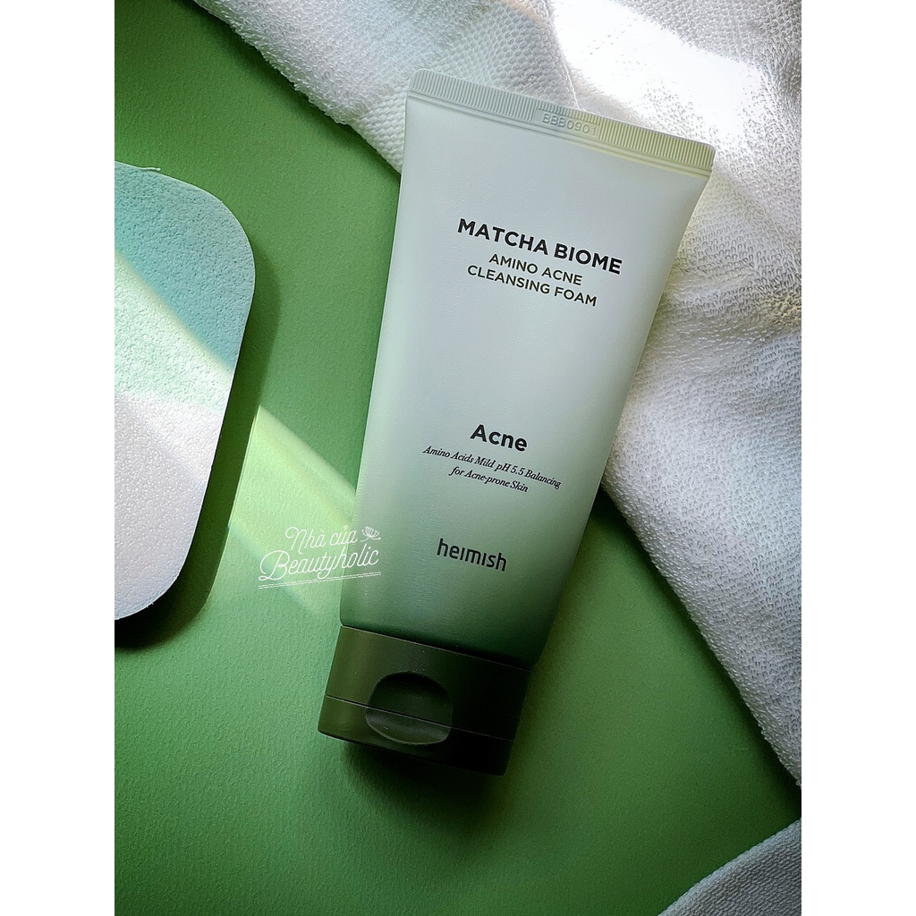 Sữa rửa mặt HEIMISH MATCHA BIOME AMINO ACNE CLEANSING FOAM