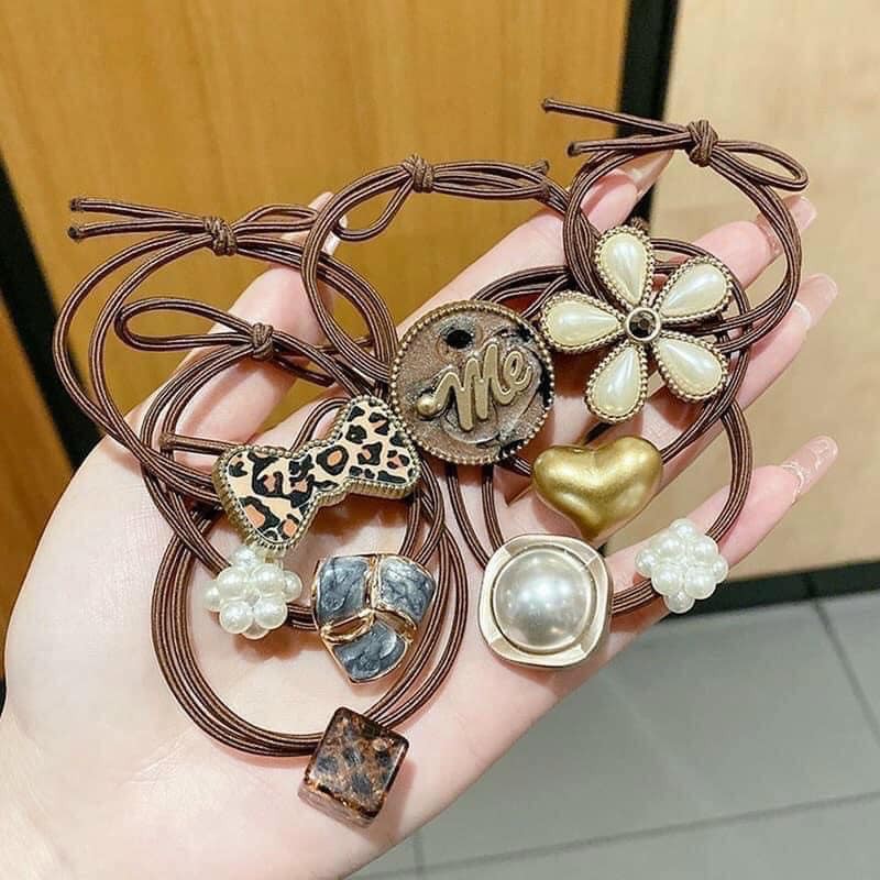 SET 60 DÂY BUỘC TÓC NHIỀU MẪU CÁ TÍNH