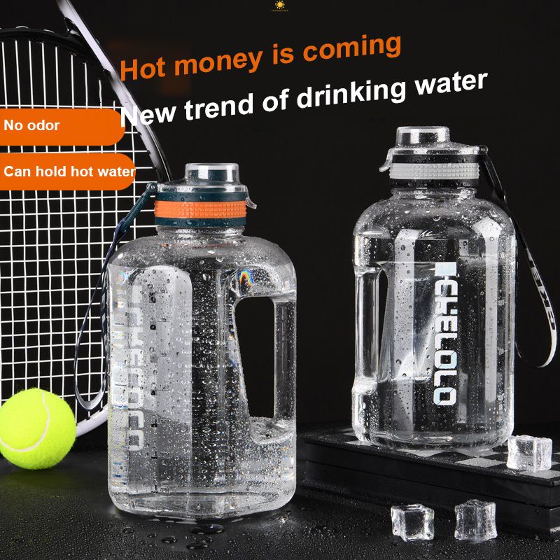 2.2l Lớn Dung Tích Thể Thao Bình Uống Nước Có Tay Cầm Không Chứa Bpa Rò Rỉ Chống Tập Thể Hình Ấm Siêu Tốc Tumbler Với Nhắc Nhở Thời Gian Lớn Uống bình Cho Tập Gym/Ngoài Trời