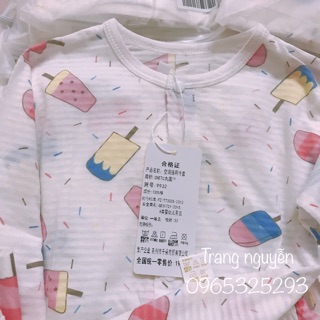 Bộ tăm tre dài tay cho bé