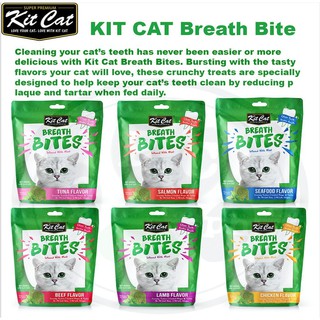 Snack Kit Cat Breath Bites Snack Nhai Sạch Răng Cho Mèo