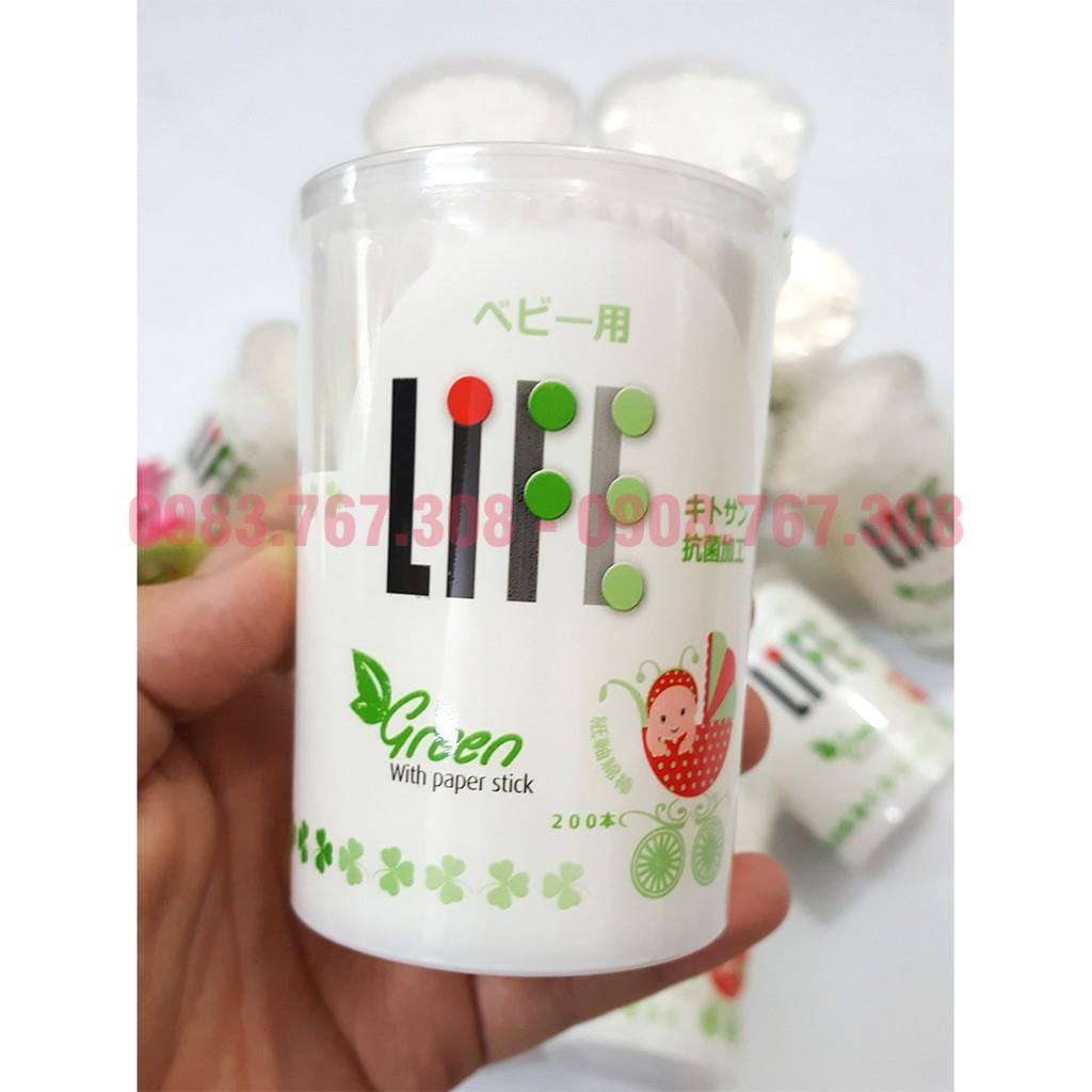 Tăm Bông Nhật Cho Trẻ Em Life Baby Của Heiwa Medic Japan - 8938505974088