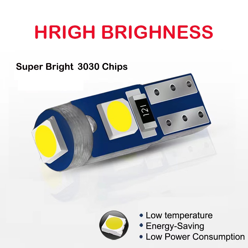 Chip Đèn Led T5 W3W W1.2W 3030 12V Chuyên Dụng Cho Xe Hơi