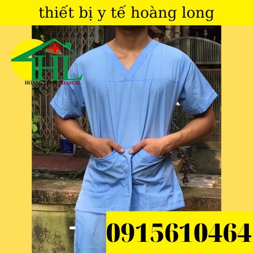 Bộ Scrubs Bác Sĩ, quần áo phòng mổ, đồng phục phẫu thuật, đồng phục spa hàng phổ thông xanh dương