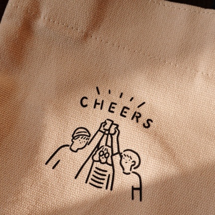 Túi vải canvas đựng ly nước cỡ nhỏ thân thiện với môi trường