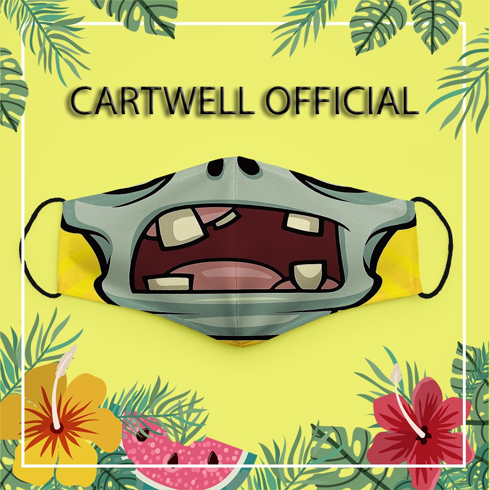 Khẩu trang dễ thương hoạt hình cute đáng yêu vui nhộn thú cưng Hình Đẹp CARTWELL có thể giặt và tái sử dụng không đau ta