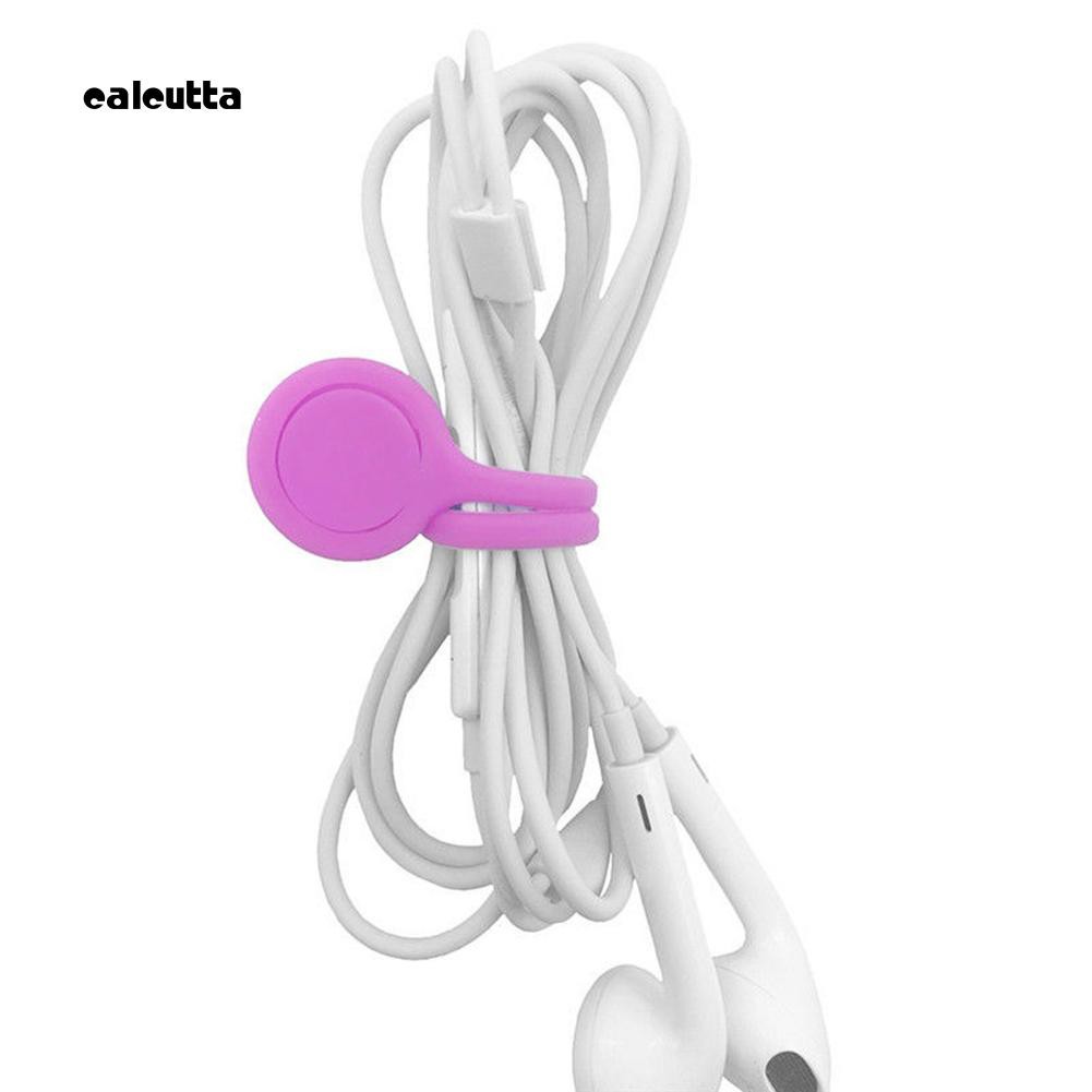 Bộ 4 Dụng Cụ Quấn Dây Cáp Bằng Silicone Có Nam Châm