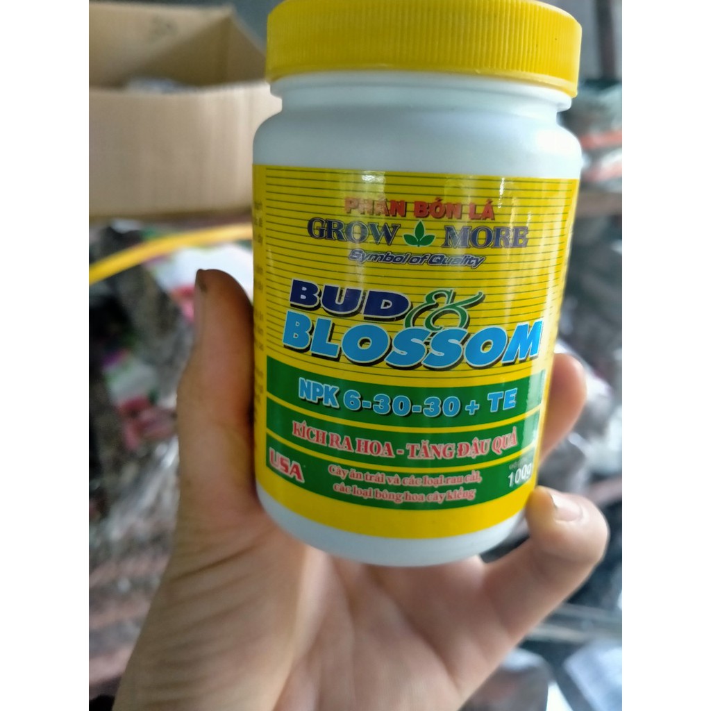 Phân Bón Lá Kích Thích Ra Hoa Tăng Đậu Quả Growmore Bud Blossom 6-30-30+Te