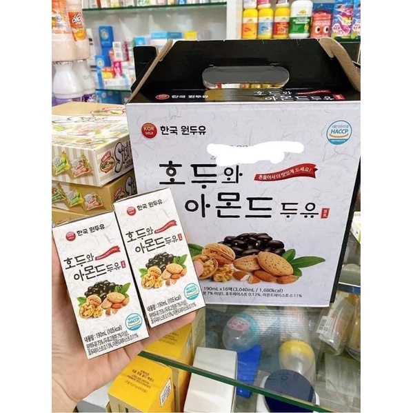 SỮA ÓC CHÓ HẠNH NHÂN ĐẬU ĐEN HÀN QUỐC