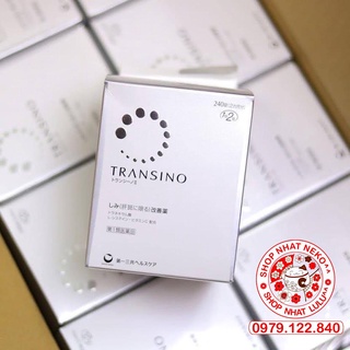 Hộp đựng Transino trắng 240 viên Nhật bản