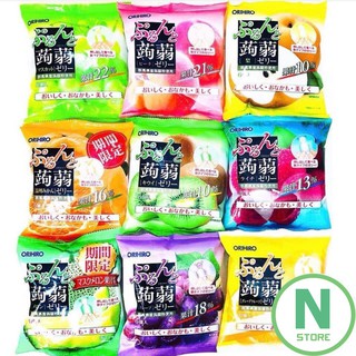 Thạch trái cây Orihiro 120gr gói nhỏ 6 cái xách tay Nhật Bản hsd 11.2020