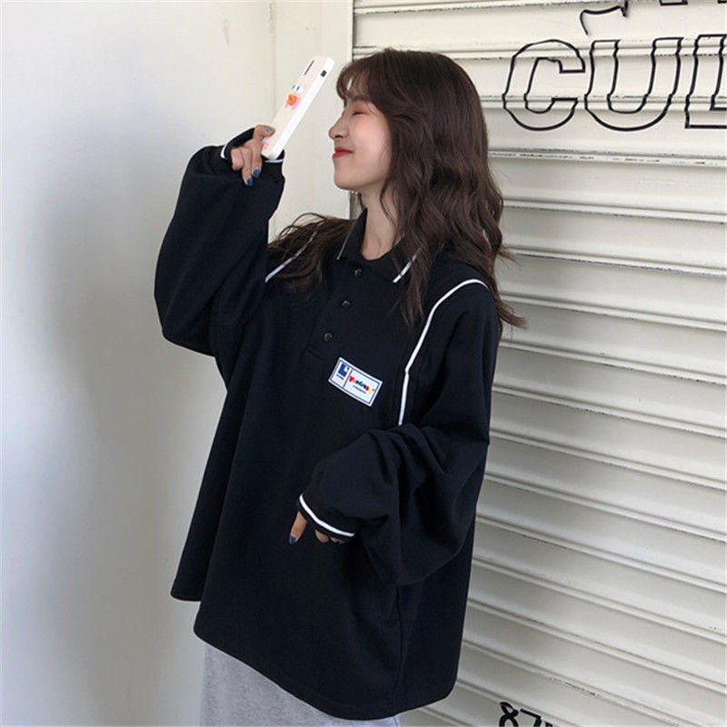 Áo Thun Tay Dài Có Cổ Cá Tính Hợp Thời Trang Dành Cho Nữ | BigBuy360 - bigbuy360.vn