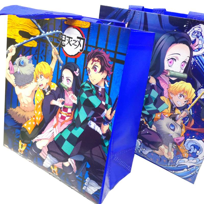 Túi Xách Nhựa Cỡ Lớn In Họa Tiết Hoạt Hình Demon Slayer Kimetsu No Yaiba Phong Cách Harajuku 2022