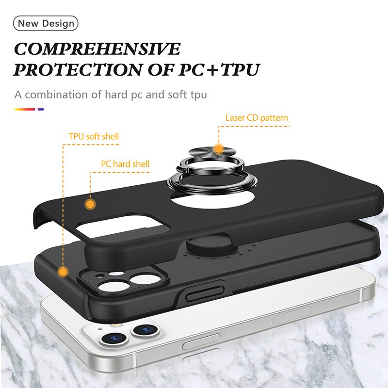 Ốp Điện Thoại Giáp Chống Sốc Có Vòng Đỡ Nam Châm Cho iPhone 7 8 6 6s Plus XS Max X XR SE 2020