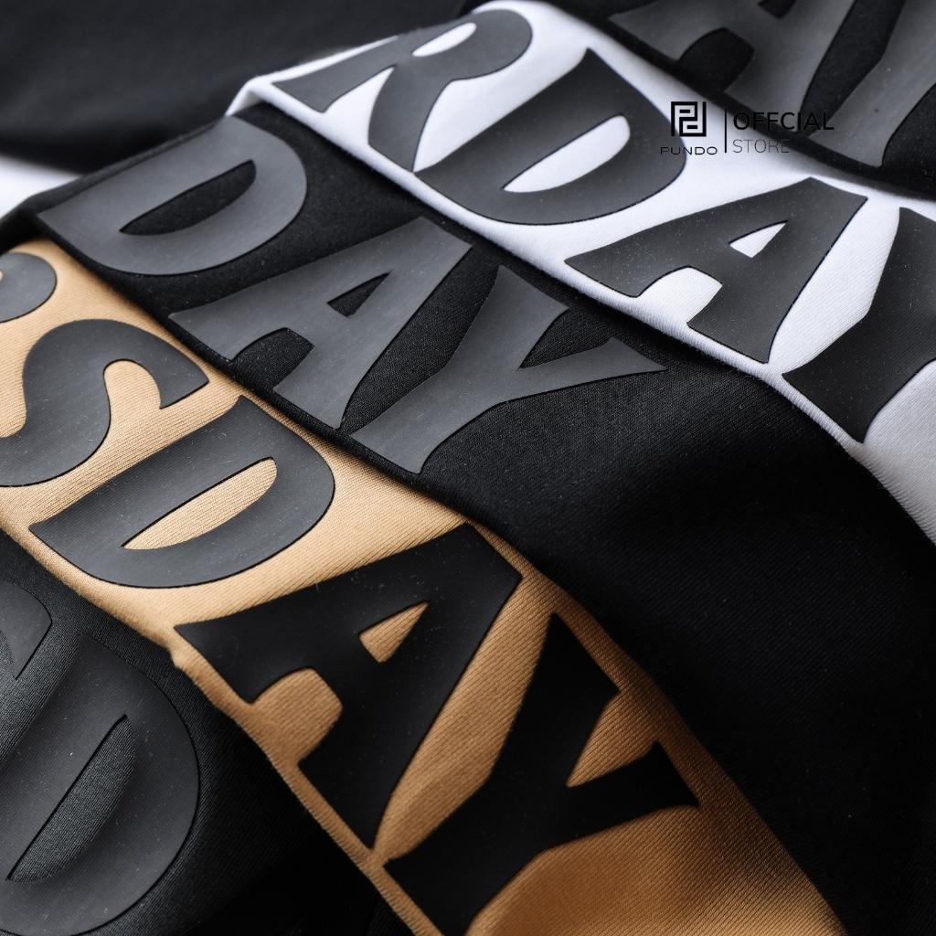 Áo thun PUNDO unisex tay lỡ áo phông ullzang size đến 95kg ATPD90