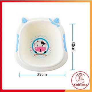 Chậu rửa mặt hình bò sữa cho bé
