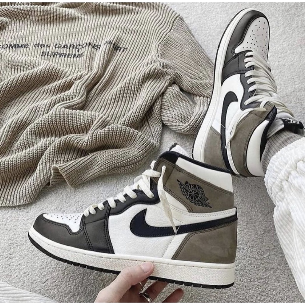 Giày air Jordan 1 High 2021 màu nâu , giày sneaker jodan 1 cao cổ , giày jd1 hot trend bản đẹp nam nữ