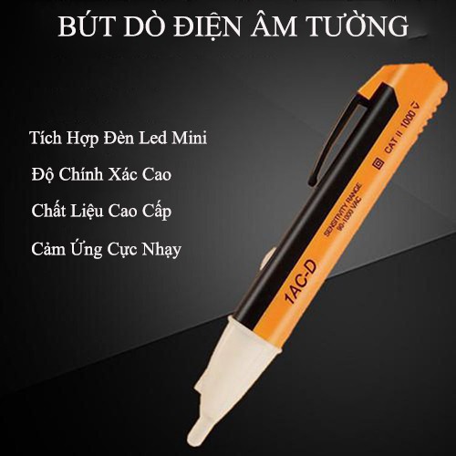 Bút Thử Điện Máy Dò Điện Từ Xa Thông Minh Xuyên Tường Cảm Ứng Không Cần Tiếp Xúc Trực Tiếp