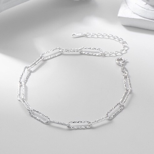 Lắc tay nữ bạc 925 Yong Silver mẫu dây xích basic chain lấp lánh cá tính
