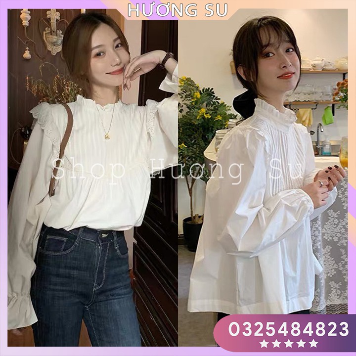 Áo babydoll viền bèo cánh tiên Hương Su - PVN2492