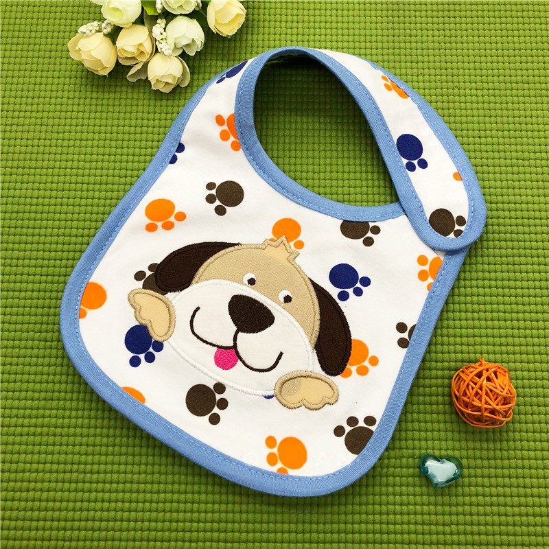Yếm cotton 3 lớp chống thấm nước dễ dàng vệ sinh chuyên dụng cho bé
