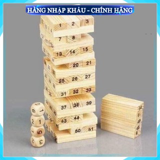 [Loại 1 - Bảo Hành] Bộ Đồ Chơi Rút Gỗ Wiss Toy Thanh Gỗ Và 4 Xúc Xắc, Rèn Luyện Khả Năng Quan Sát, Khéo Léo