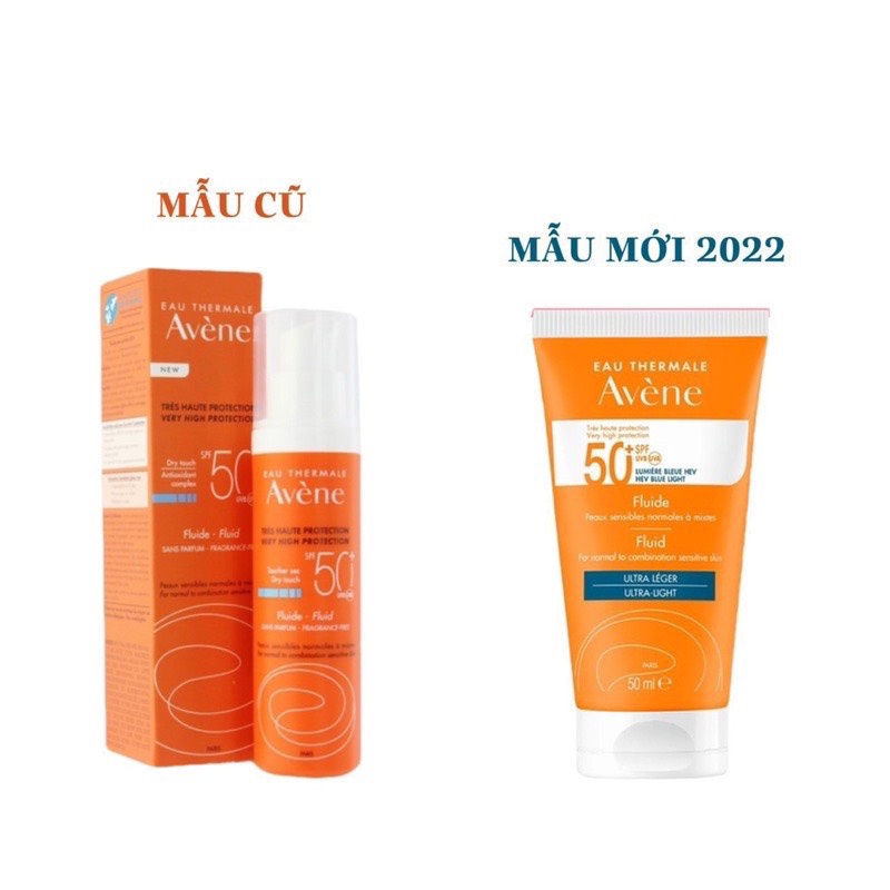 Kem chống nắng Avene Dry Touch Very High Protection Fluid chống nắng phổ rộng SPF50+