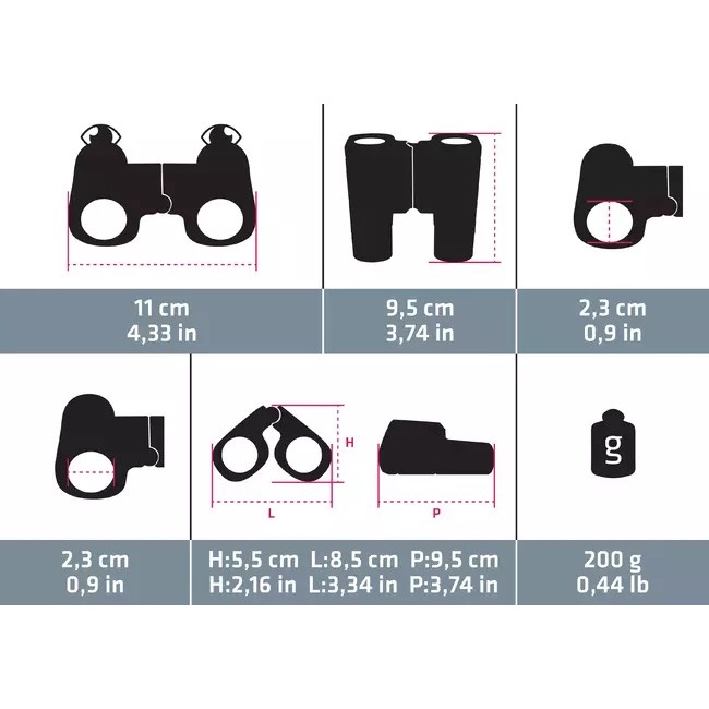 Ống nhòm cho trẻ em đi dã ngoại, hiking phóng đại 6 lần không cần điều chỉnh MH B100 - Cam MIRILIK DECA