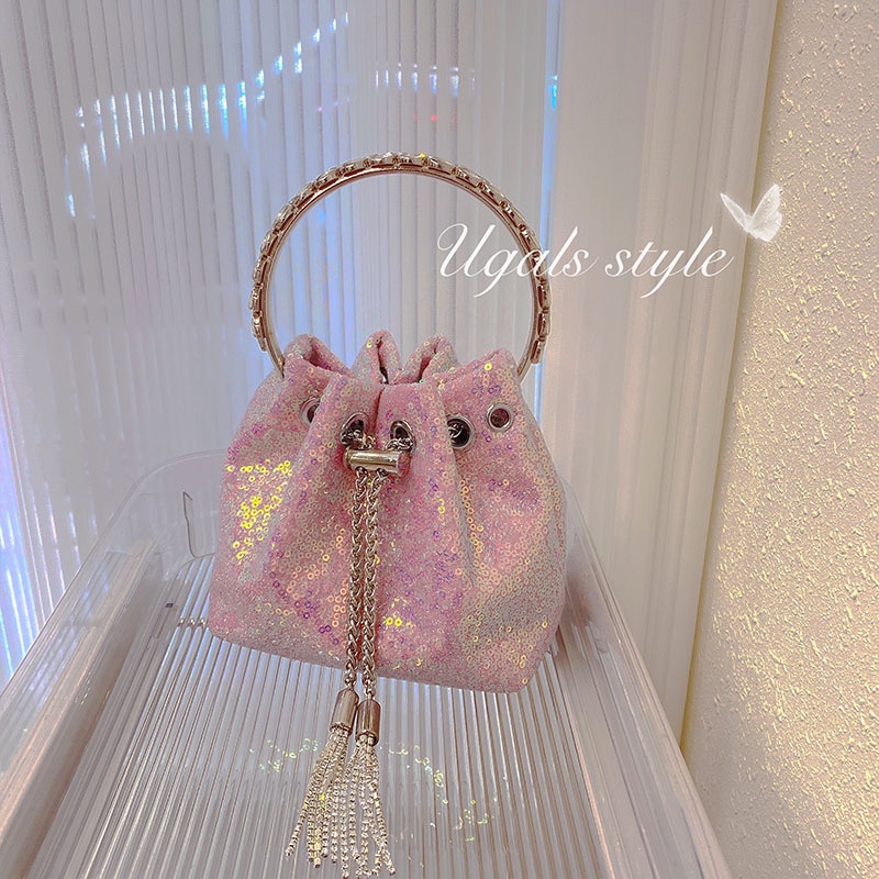 Túi Xách Tay Đính Kim Sa Lấp Lánh Nhiều Màu Sắc 2022