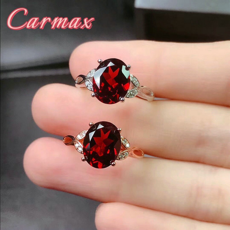 Nhẫn Hở Đính Đá Hồng Ngọc Hồng Vàng Trắng 18K Tự Nhiên Nhiều Màu Sắc