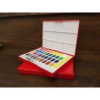 Màu nước nén Faber Castell - Có cọ nước và khay pha màu