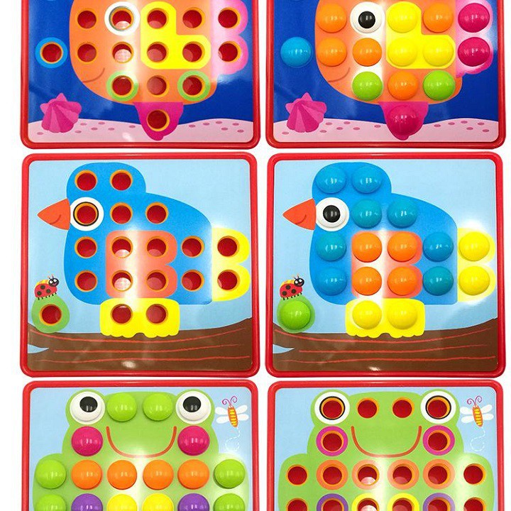 Bộ Nút Ghép Hình Đồ Chơi Sáng Tạo Cho Bé NO.M9A