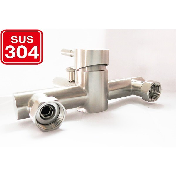 Bộ củ sen tắm nóng lạnh cao cấp  Inox304 không gỉ, sen tắm nóng lạnh, vòi sen nóng lạnh- Thân tròn