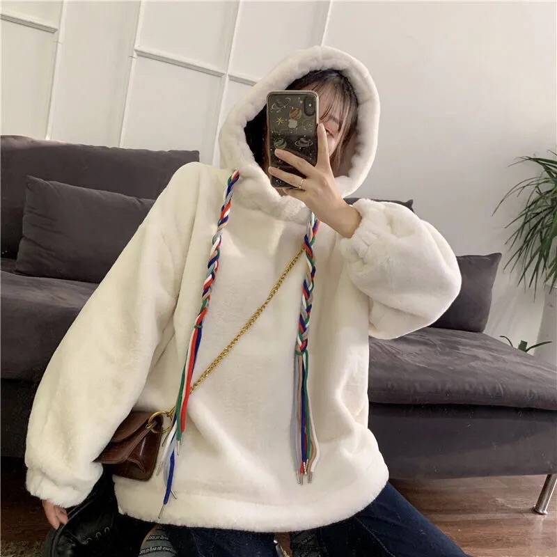 - RẺ VÔ ĐỊCH - ÁO HOODIE LÔNG CỪU CAO CẤP DÂY NHIỀU MÀU THỜI TRANG SIÊU XINH