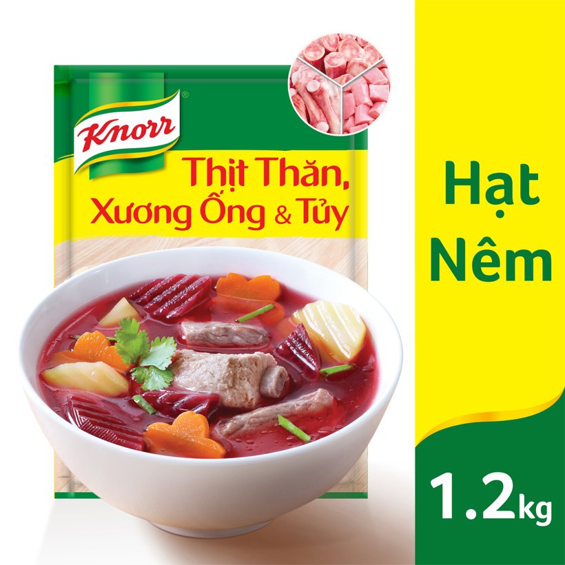 Hạt nêm knorr gói 1,2kg date 1/2022