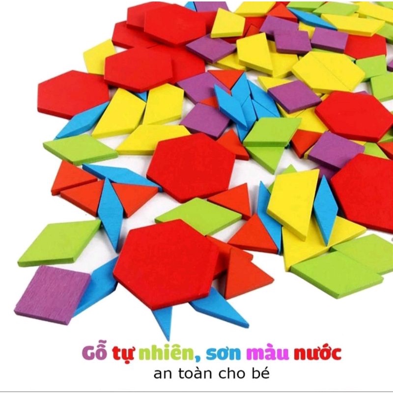 Ghép Hình Sáng Tạo - Pattern Blocks (155 chi tiết)