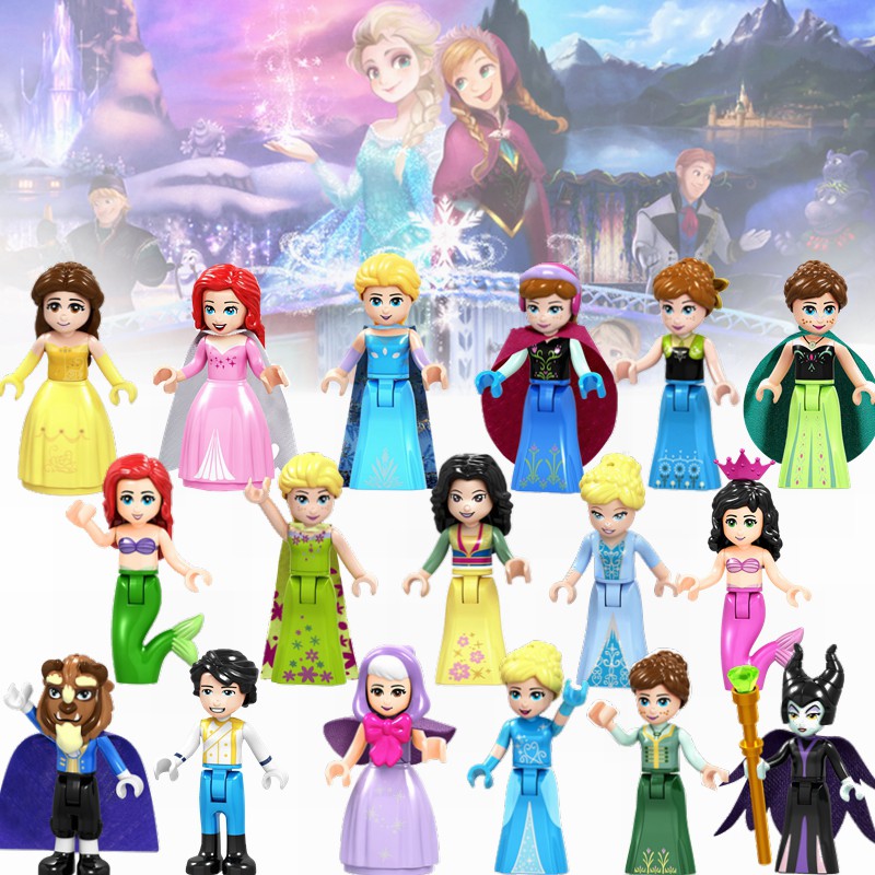 FROZEN DISNEY Bộ Lắp Ghép Lego Công Chúa Anna Elsa