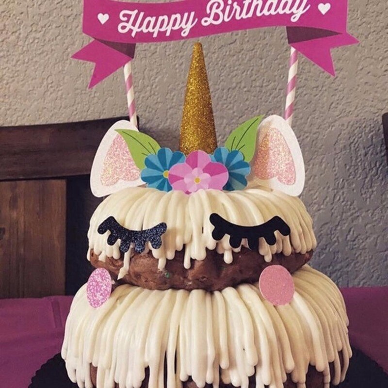 Topper CắM Trang Trí BáNh Kem HìNh NgựA Unicorn