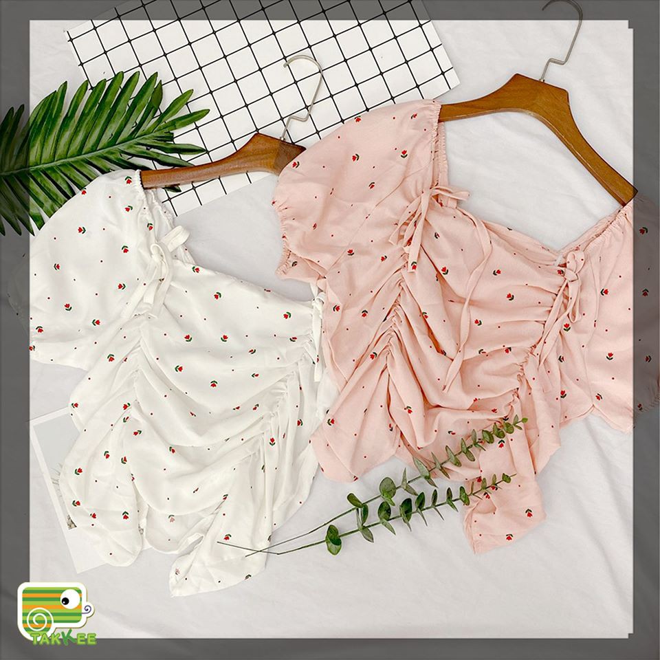 ÁO SƠ MI THỜI TRANG NỮ TRỄ VAI  PHỐI MÀU KẺ PHONG CÁCH HÀN QUỐC