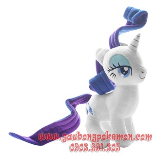 TẶNG TÚI QUÀ GẤU BÔNG NGỰA PONY RARITY TRẮNG MẪU XỊN 30CM