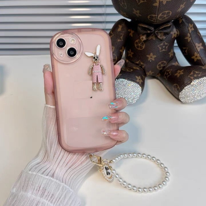 Ốp Điện Thoại Mềm Trong Suốt In Hình Thỏ Cho Iphone 13 pro max 12 pro max 11 pro max xs max xr x
