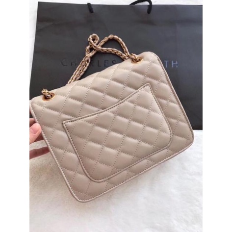 Túi vân ô khoá gập size 22 da mềm siêu đẹp kèm ảnh thật shop hàng cao cấp