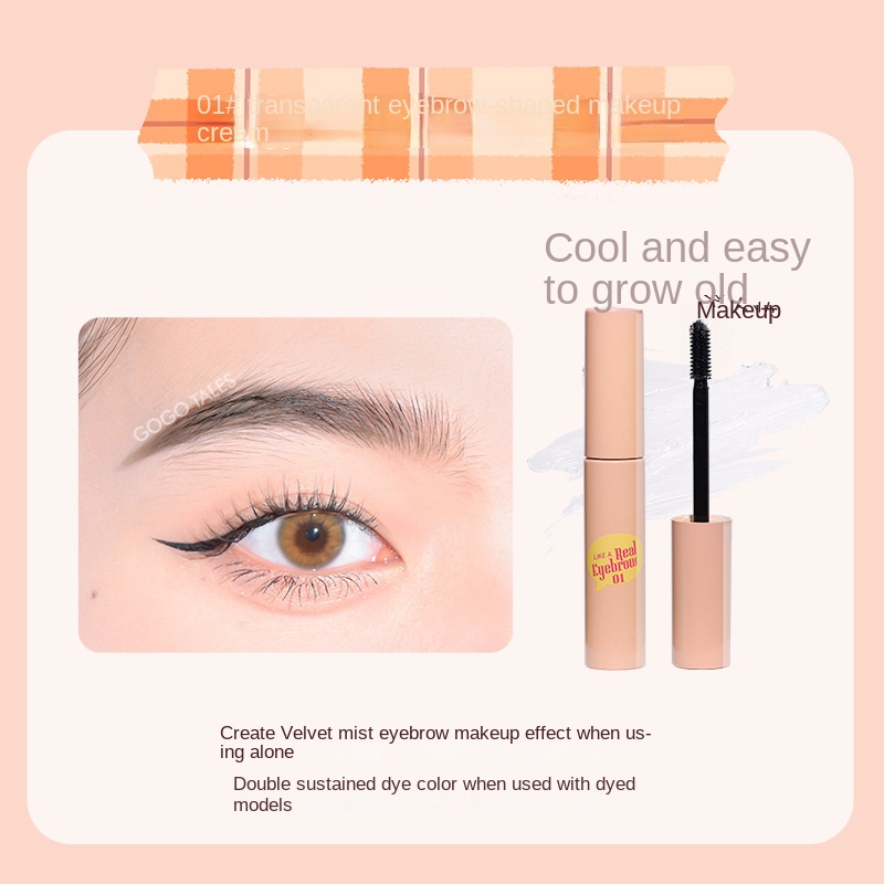 Kem Trang Điểm Lông Mày Gogotales 3D Tự Nhiên Lâu Trôi Chống Thấm Nước